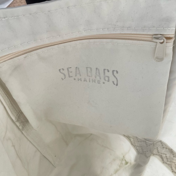 Sea Bags Maine Deluxe Large Lobster Tote NWT $260 Retail Recycled Sailcloth - Picture 10 of 15